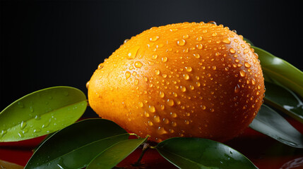 photo of ripe mango fruit, generative ai