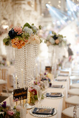 wedding reception table