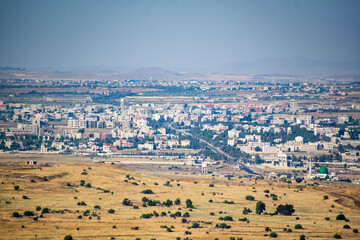 Looking at Khan Arnabeh from Israel Golan Heights