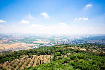 Fototapeta na wymiar Looking Over the Jezreel Valley from Mount Carmel