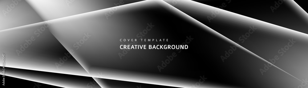 Aufkleber abstract black, white and gray triangle overlaying layer background. modern style. you can use for a
