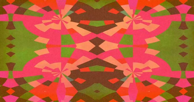60&rsquo;s psychedelic retro radial pattern animation - Loop.