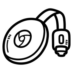 chromecast line icon style