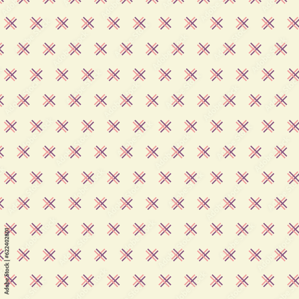 Poster abstract geometric monochrome pink purple diagonal cross line pattern.