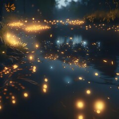 Fireflies. Image created by AI