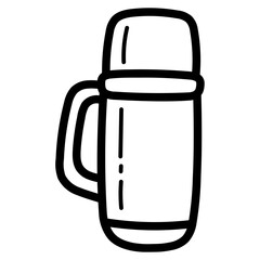 thermo line icon style