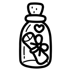 letter line icon style