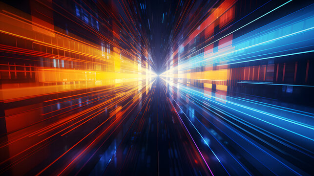 high speed internet connection and data transfer background