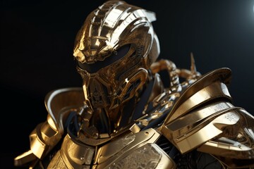 gold armor, Generative AI