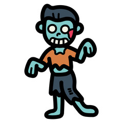 zombie filled outline icon style