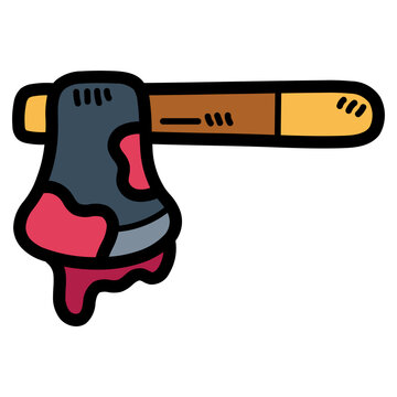 recommend clip art: axe filled outline icon style