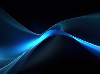 Fototapeta premium Beautiful colorful light effect of neon glow lights and flash. Background with flying design elements.blue background. Created with Generative AI technology.