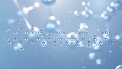 alpha-tocopherol molecular structure 3d, flat model, vitamin e, structural chemical formula view from a microscope