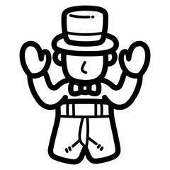 magic show line icon style