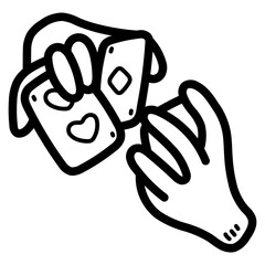 Obraz premium magic show line icon style