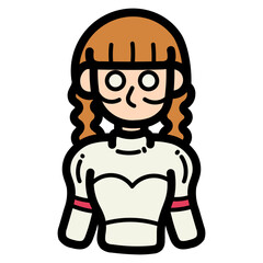 annabelle filled outline icon style