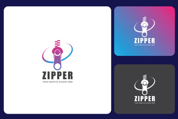 Zipper Logo Design Template