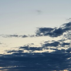 A blue sky with clouds