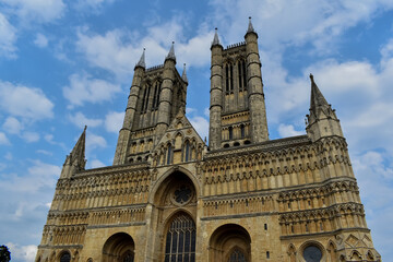exterior of lincoln cathedral church landmark historical