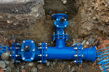 new pipes underground - 622422419