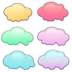 Fluid graphic shape element design vector background or liquid gradient abstract geometric modern splash halftone wavy set for text copy space, idea of curvy backdrop for flyer or brochure