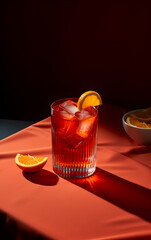 cup of tea with orange