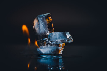 Ice on fire