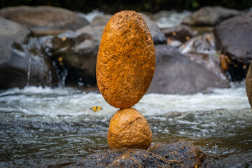 Balancing stones and natural art, meditation and yoga for the soul.