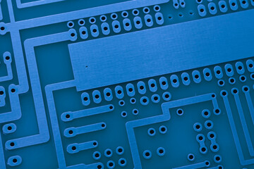 printed circuit. layout of tracks.