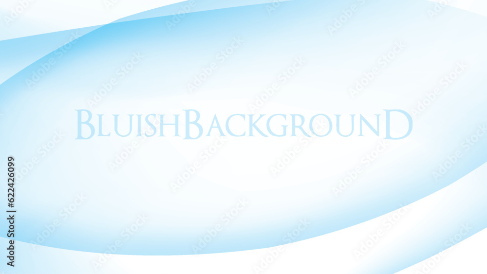 Poster Bluish background with translucent rounded shapes. Minimal vector pattern