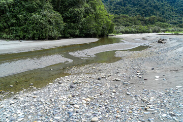 Rivers of the Amazon rainforest with green landscape