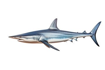 Fototapeta premium Thresher shark Alopias, Transparent background. generative AI