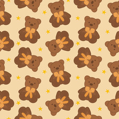 Patterns for children. seamless pattern with teddy bears