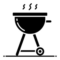 Barbecue Glyph Icon
