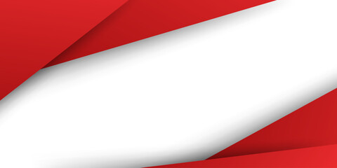 red gradient geometry with shadow on white background. modern futuristic sport and technology banner concept. - obrazy, fototapety, plakaty