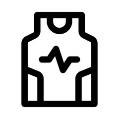 tank top icon for your website, mobile, presentation, and logo design.