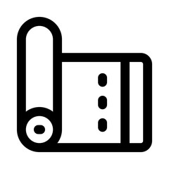 yoga mat icon for your website, mobile, presentation, and logo design.