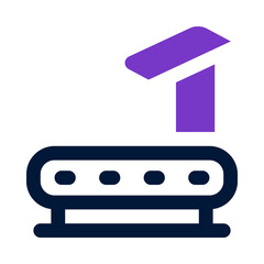 treadmill icon for your website, mobile, presentation, and logo design.