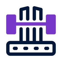 barbell icon for your website, mobile, presentation, and logo design.