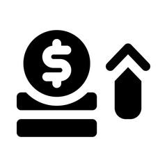 profit icon for your website, mobile, presentation, and logo design.