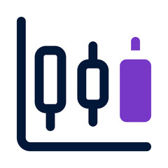 bar chart icon for your website, mobile, presentation, and logo design.