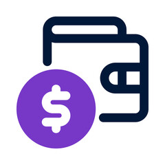 wallet icon for your website, mobile, presentation, and logo design.