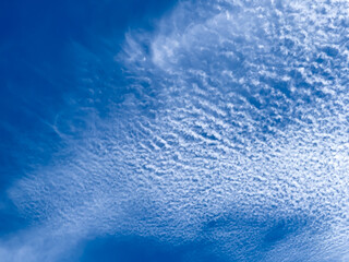 Clouds in the blue sky. Abstract, background, texture.