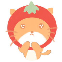 Tomato Cat Cute 