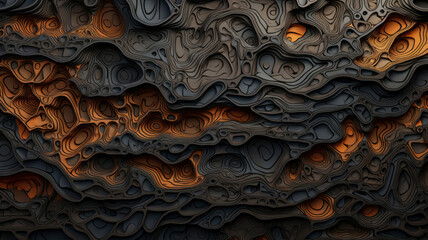 a detailed pattern on a wall