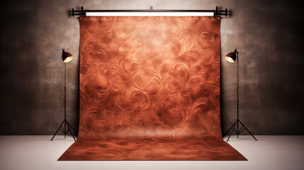 An abstract brown background texture creates a unique aesthetic.