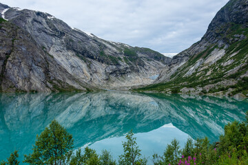 Glacial Lake of the Nigardsbreen Glacier, Jostedalen,  Norway