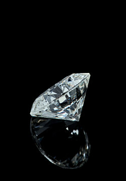 Diamond black background fine jewelry