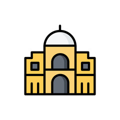 Cairo Citadel Line Color Icon