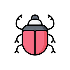 Bug Line Color Icon